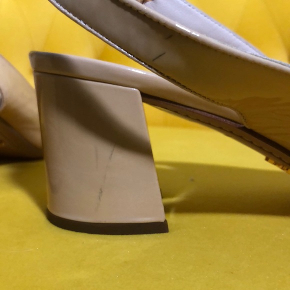 PRADA Nude Leather Heeled Sandals - Picture 12 of 13